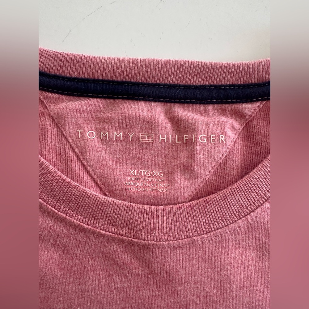 Tommy Hilfiger Pink Crew Neck T-Shirt